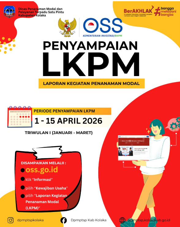 Penyampaian LKPM Triwulan I Tahun 2026 Telah Dibuka