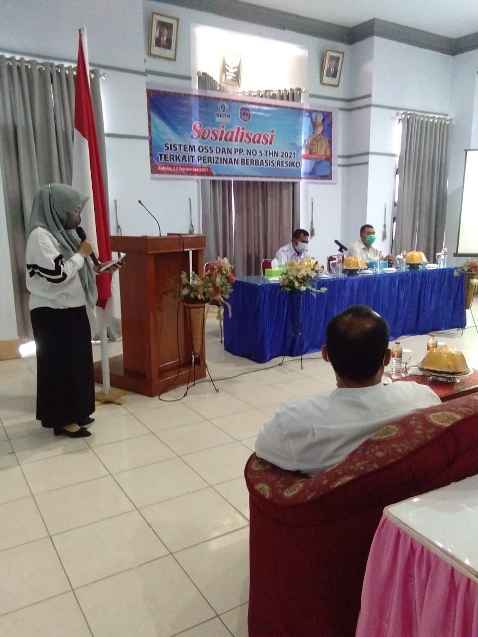 SOSIALISASI SISTIM OSS  DAN PP NOMOR 5 TAHUN 2021 TERKAIT  PERIZINAN BERBASIS RESIKO 