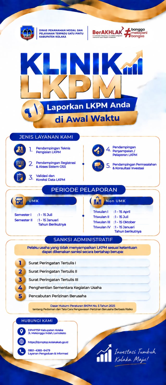 Lapor LKPM di Awal Waktu, Wujud Kepatuhan Pelaku Usaha di Kabupaten Kolaka